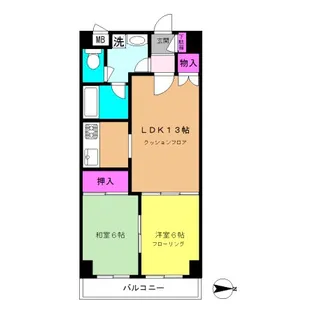 ガーデニアパーク【2階】の間取り
