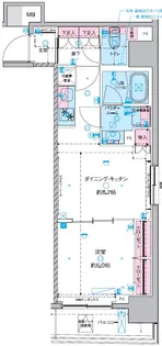 GENOVIA 東神田 green veil【7階】の間取り