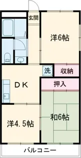 アーバンハイツ飯野【2階】の間取り