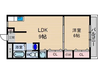 ヴィラ春日【6階】の間取り