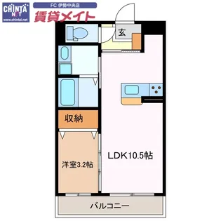 シエン フルール【1階】の間取り