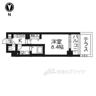 アスヴェル京都三条通【1階】の間取り