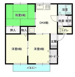 ソレイユ弐番館【2階】の間取り
