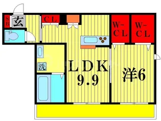 ベルデュール西船橋【4階】の間取り