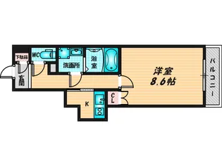 エアリーアベニュー【4階】の間取り