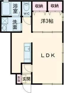 ブリーズ・アエル【1階】の間取り