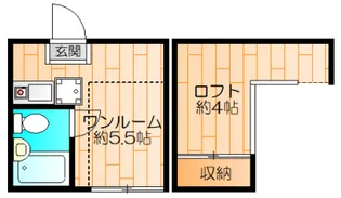 ハニイ大倉山【1階】の間取り