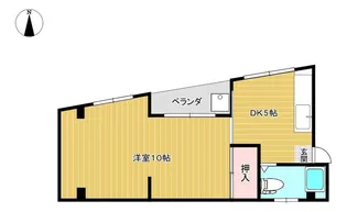第5白木ビル【3階】の間取り