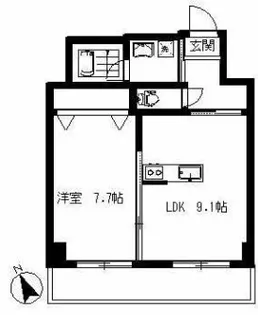 リバーイン城内【3階】の間取り