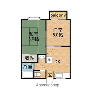 ヤングハウス【2階】の間取り