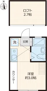 イーリスコート西横浜B棟【1階】の間取り