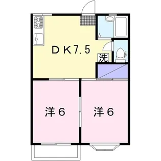 コーポグリーンヒル【2階】の間取り