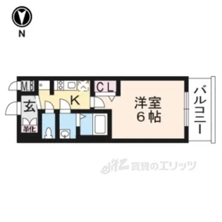 プレサンスTHEKYOTO粋都【6階】の間取り