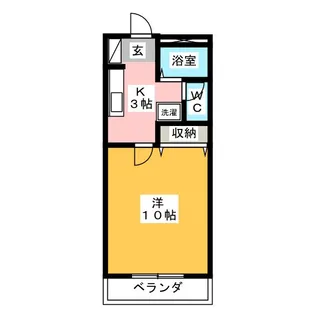 サンライズファミリアIII【1階】の間取り