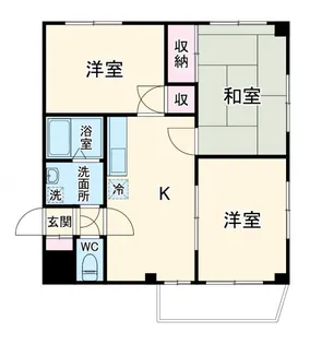 スカイヴィレッヂ1【3階】の間取り