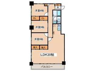 弥生ハウス【2階】の間取り