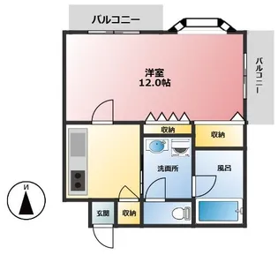 E&K【3階】の間取り