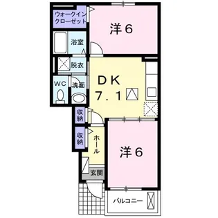 ジェアン・グラフィット【1階】の間取り