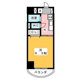 シャトーボナール【5階】の間取り