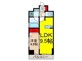 シティインデックス蕨【12階】の間取り