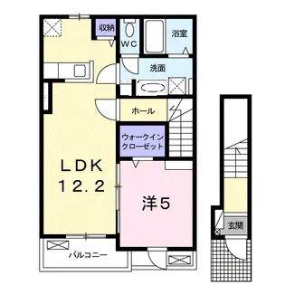 ブライトヒルズC【2階】の間取り