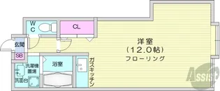 ベイシティオキ【3階】の間取り