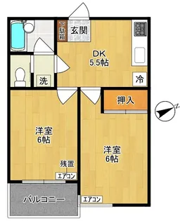 リバーサイドパレス【1階】の間取り