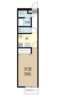 アムール 桃花【2階】の間取り