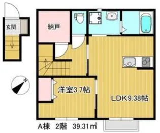 B’style門前町A棟【2階】の間取り