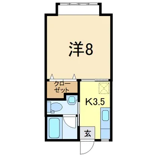 プレステージ泉【1階】の間取り