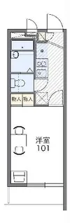 レオパレスCIELOII【2階】の間取り