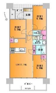 シティータワー山形七日町【20階】の間取り