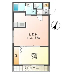ライブイン西町【3階】の間取り