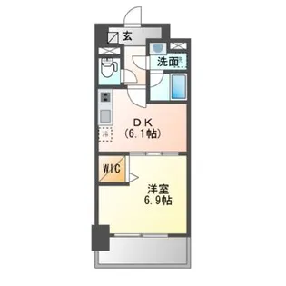 プレスティ則武【3階】の間取り