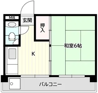 武居マンション【4階】の間取り