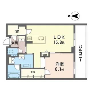 ウィズプラス浦和美園ウエストA棟【3階】の間取り