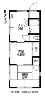 フジタハイツ【1階】の間取り