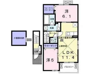 トランキイロ みどりのIII【2階】の間取り