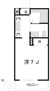 MELDIA和田町【2階】の間取り