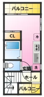 バードハイツ【2階】の間取り