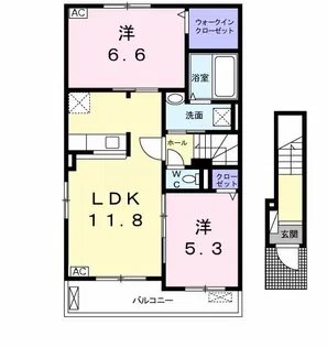 NEO・TAKA(ネオ・タカ)【2階】の間取り
