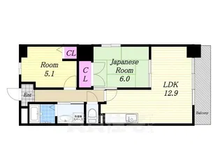 ナルトハイム【8階】の間取り