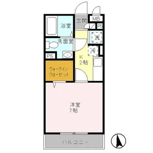 千葉県我孫子市下ケ戸【アパート】の間取り