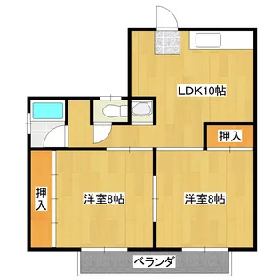 メゾン西部【2階】の間取り