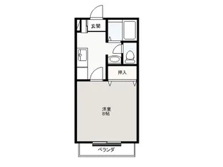 メゾンソレイユ【1階】の間取り