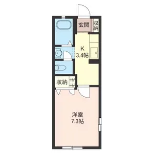 ビエイラ【2階】の間取り