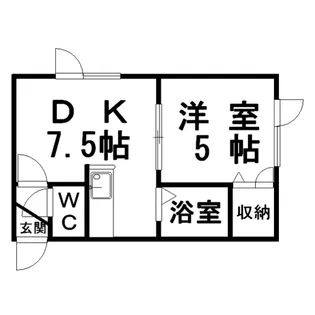 ひまわりハイツ昭和【2階】の間取り