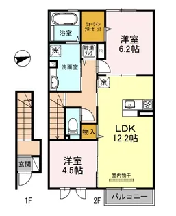 リアン・ドゥ・ファミーユ【2階】の間取り