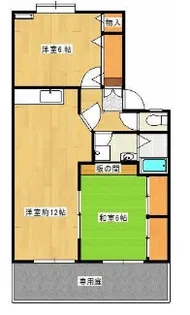 レジデンス国分B棟【1階】の間取り