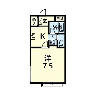 ラージヒル月出【3階】の間取り